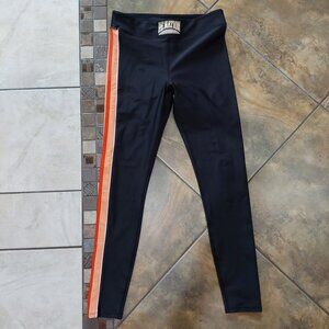 P.E Nation Black and Orange Leggings